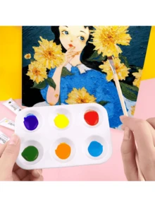 10片/套 6孔加厚长方形画板，适用于水彩和油画，学生美术用品 - 查看 5