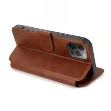 Yellow Background & Black Leopard Print This Patterned, Magnetic Flip-Cover Phone Case With A Built-In Card Slot Is Crafted From Leather And Is Compatible With The  17, 17 Pro Max, 17 Air, 16, 15, 14, 13, 12, And 11 Series Models. It Makes An Ideal Gift For Christmas, New Year's, Valentine's Day, And Easter-A Perfect Choice For Your Boyfriend, Girlfriend, Or Family Members. - 棕色 - 查看 9