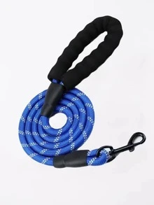1pc Reflective Dog Leash, High Visibility Dog Leash, Dog Collar Leash, Reinforced Dog Leash, Dog Rope Leash, Black Dog Leash, Reflective Dog Leash, Anti-Pull Dog Leash, Pet Leash - Multicolor - View 22