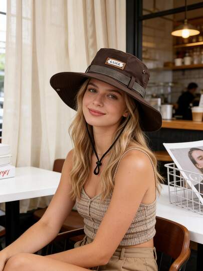 Mũ tai bèo da phối nhiều màu sắc, chống gió, chống tia UV, thiết kế 3D, có thể gập lại, thời trang đa năng, thanh lịch, mềm mại và thoải mái, thoáng khí, nhiều chức năng, tôn dáng, phù hợp cho bãi biển, hoạt động ngoài trời, du lịch, leo núi, đạp xe, hẹn hò và nhiều dịp khác, mùa hè, kỳ nghỉ.