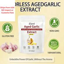 SAPURAIS Elare Aged Garlic Extract - 7500mg Odorless, 180 Count (Pack Of 1) - 1 - 查看 7