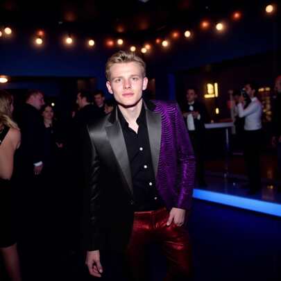Men's Sequin Fish Scale Sequin Suit Jacket, Banquet Stage Performance Formal Wear, Party Nightclub Style