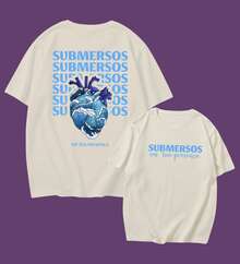 Christian T-Shirt "Submerged In Your Presence" Cotton Church Gospel Evangelical Catholic Clothing Unisex Stylish Tumbler God Jesus - 奶油色 - 查看 11