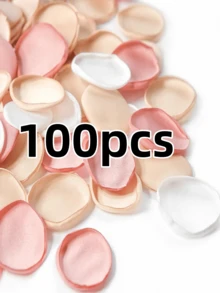 100/200片薰衣草紫、粉色、酪梨綠、奶油白人造絲綢玫瑰花瓣，紫色、白色、紅色人造玫瑰花瓣，適用於婚禮花籃、婚禮走道、新娘禮物、派對桌面裝飾、婚禮裝飾 - 100pcs - 查看 14