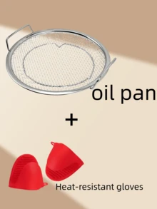 Rejilla de enfriamiento redonda de acero inoxidable con asas, resistente al óxido y fácil de limpiar. Malla fina para enfriar, drenar y colar, perfecta para uso doméstico y de cocina. - Plateado - Ver 11