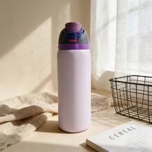 O-Wa-La Pink, White And Light Purple Water Bottle 32oz, 945ML, With Straw, Heat Preservation Time More Than 24 Hours, Cold And Hot Water Can Be Insulated, Can Make Coffee, Frozen Drinks, Exquisite Workmanship, Suitable For Camping, Work, Indoor And Outdoor Use. - 淡紫色 - 查看 4