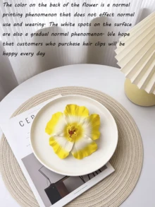 1/10pcs Multi-Color Hibiscus Flower Hair Clips, Women Artificial Flower Hair Accessories, Bohemian Style, Suitable For Beach Party, Ombre Hibiscus Flower, Multi-Pack Economical, Elegant High-End Hair Clips, Best Summer Gift,Travel,Birthday - Multicolor - View 11