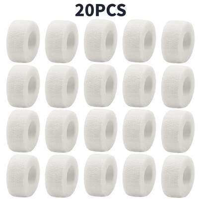 20pcs Elastic Self-Adhesive Sports Bandages, Suitable For Fingers, Wrists, Knees And Elbows, Great For Football, Basketball And Outdoor Sports. Made Of Non-Woven Fabric, Available In Multiple Colors, Flexible And Durable Design, 2.5cm/1.97in-200cm/78.74in, Features Strong Adhesive Bandage And Elastic Self-Adhesive Bandage