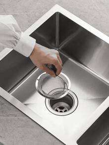 3pcs Kitchen Sink Strainer Set, Stainless Steel Sink Drain Filter, Kitchen Accessories, Suitable For Most Sink Drain Food Catcher, Kitchen Sink Basket Strainer, Steel Sink Filter, Valentine's Day, Wedding, Birthday, Kitchen, Kitchen Accessories - Multicolor - View 7