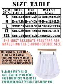 1个装弹性腰带延长器 裙子腰部配饰 女士衬衫延长器 可调节多层假下摆裙子延长器 - 白色 - 查看 3