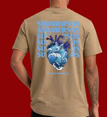 Christian T-Shirt "Submerged In Your Presence" Cotton Church Gospel Evangelical Catholic Clothing Unisex Stylish Tumbler God Jesus - 卡其色 - 查看 6