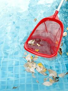 5pcs/Set 25-Inch Detachable Pole Swimming Pool Leaf Skimmer Net, Professional Fine Mesh Rake For Cleaning Pool Surface. Durable Aluminum Alloy Telescopic Pole With Lightweight Plastic Frame. Minimalist Blue Solid Color Outdoor Maintenance Tool, Suitable For Spring And Summer Backyard And Garden Care. - Multicolor - View 8