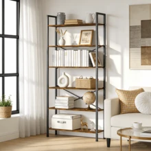 Lislark Metal Storage Shelve 6-Tier Heavy Duty Rack Workshop, Shed, Office, 124*80*186cm,  Adjustable Metal Shelf - Easy To Assemble Storage Rack For Home Office Kitchen | Space Saving Organizer - View 4
