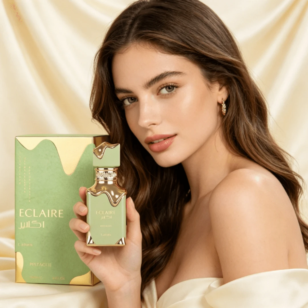 Lattafa Eclaire Pistache – Gourmand, Nutty, Creamy, Musky – Eau De Parfum Spray Long-Lasting Fragrance For Women, 3.4 Ounce / 100 Ml - 綠色 - 查看 1