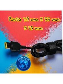 DEMTECH Adaptador de corriente universal para laptop con salida de 20V 3.25A 65W, punta Slim Tip de 7.9 mm * 5.5 mm * 1.5 mm - Tipo de Enchufe A USA (110-127V) - Ver 5