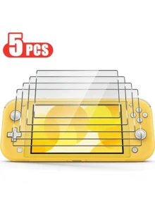 1-5片装钢化玻璃屏幕保护膜，适用于Switch Lite，透明高清，清晰防刮，防指纹，无气泡，完美适配2019款Switch Lite。 - 查看 10