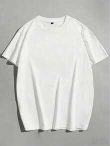 Men's Fashion Plus Size Poker Ace & Dice Print T-Shirt, Crew Neck Short Sleeve Casual Top/Size Details In Main Image, Please Check Size Before Ordering To Avoid Fit Issues - White - View 4