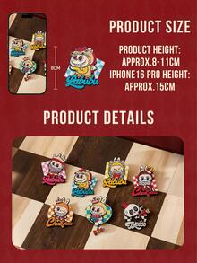 Labubu The Monsters Let's Checkmate Series Blind Box Magnetic Fridge Magnets, 6 Regular Styles + 1 Hidden Version, Toy Blind Box Collection, Fridge And Office Planner Board Decorative Magnets - Multicolor - View 3