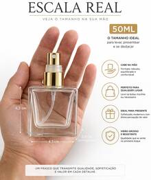 Luxury 50ml Cube Perfume Bottle Set With Gold And Silver Spray Valve - Glass Perfume Bottles - 銀色 - 查看 5