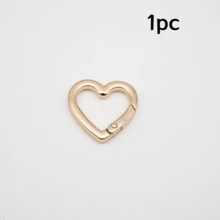 1Pc/3Pcs Heart-Shaped Spring Buckle Metal Open Ring DIY Jewelry Accessories Keychain Hook Bag Hanging Ring Connector - Multicolor - View 20