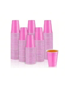 Set de 10/20/30/40/50 piezas de vasos de plástico reutilizables para juego de beer pong, adecuados para fiestas, juegos de bar, fiestas al aire libre, juegos de Navidad, juegos familiares, beer pong de piscina, juegos de mesa, juego para 2 jugadores (pelotas no incluidas) - Multicolor - Ver 4