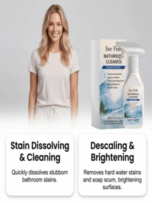 jakehoe Espuma de Limpeza para Banheiro - Removedor de Manchas de Vidro, Torneira, Vaso Sanitário, Spray Descalcificante, Remove Manchas de Água Dura, Resíduos de Sabão, Clareia Superfícies, Limpa Sujeira e Manchas Amareladas do Vaso Sanitário, Suprimentos de Limpeza de Banheiro, Produtos de Limpeza de Vaso Sanitário, Limpeza de Azulejos - Vários - Visão 3