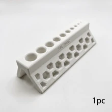 Bộ dẫn hướng khoan 10 lỗ, giá đỡ mũi khoan, dụng cụ hỗ trợ khoan; được cố định chắc chắn trên ống PVC để khoan chính xác; ngăn ngừa trượt mũi khoan; dẫn hướng khoan nhanh chóng, chính xác, đơn giản và đáng tin cậy. - Một kích cỡ phù hợp cho tất cả - Xem 5