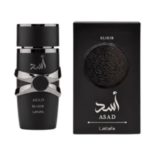 Lattafa Asad Elixir EDP Premium Arabic Women's Perfume, Sweet Vanilla Amber Gourmand Scent 100ml/3.4oz , New Year & Birthday Gifts, Suitable For Dates, Everyday Life & Special Occasions - 美食調香型 - 查看 1