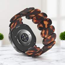 1条树脂弹力表带，女士款，兼容三星Galaxy Watch 8 40mm/44mm、Watch 8 Classic 46mm、Watch Ultra/Ultra 2025 47mm，玳瑁纹弹力表带，兼容Galaxy Watch 8/Watch 8 Classic/Watch Ultra - Watch Ultra/Ultra 2025 47mm - 查看 8