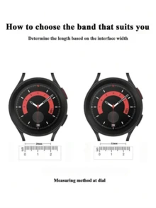 18毫米、20毫米、22毫米不对称金属表带 - 时尚替换表带，适用于三星Galaxy Watch 6/5/4（40毫米/44毫米）、Galaxy Watch 5 Pro、Galaxy Active 2、Watch 6/4、GT4/GT3/GT2 Pro - 蝴蝶扣设计，舒适，男女通用 - 粉紅鑽珍珠 - 查看 7