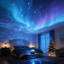 RGB Atmosphere Lamp With Remote Control, LED Northern Lights Projector For Room Holiday Decoration - Multi-color light - View 2