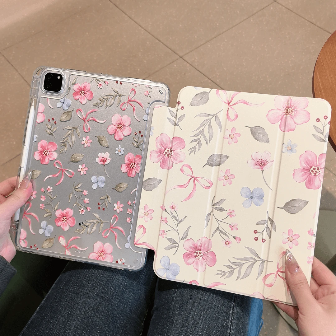 Ốp lưng bảo vệ bằng acrylic trong suốt 2026 có khe cắm bút, tương thích với MatePad 11.5S, chức năng ngủ/thức thông minh, chân đế gập ba, tương thích với Redmi Pad 2 11", Pad SE 11", MatePad SE 11", A16, thế hệ thứ 10, thế hệ thứ 8/9 10.2", Pro 11", thế hệ thứ 11, Air 11" (M4) - Trong sáng - Xem 1