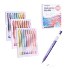 Bút cảm ứng chuyên dụng cho sơn acrylic, phiên bản nâng cấp, bút gel dung lượng lớn, đầu bút bằng thép không gỉ 1.0mm, mực chảy mượt mà, thích hợp cho học sinh vẽ tranh, ghi chú, vật dụng cần thiết cho năm học mới. - Bộ bút màu nước - Xem 17