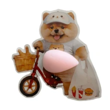 Cute 3D Stickers: Adorable Puppy Stickers, Corgi Stickers For Phone Case Decoration, Includes 1 Soft TPR Belly Squeeze Toy - Apricot - View 20