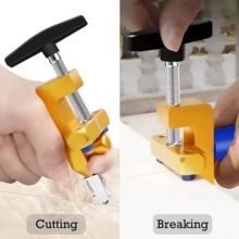 1 chiếc máy cắt kính và gạch cầm tay 2 trong 1, dụng cụ cắt gạch men đa chức năng với đầu cắt kính, thân máy bằng hợp kim nhôm, kích thước 3,94 inch, kèm bộ gioăng bịt kín khe hở. - A - Xem 3