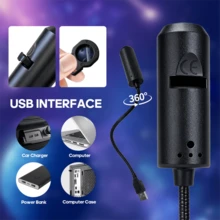 3/6/10颗装 USB LED 星空投影灯，360°旋转星空图案，USB供电台灯，适合情人节、生日礼物、电脑房装饰，无遥控器 - USB/銀河款 - 查看 10