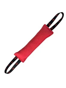 狗狗玩具－狗狗咀嚼玩具。這款耐用的拉繩玩具適合小型到中型犬，可用於訓練牠們的咀嚼能力、拉扯技巧和障礙訓練。這款耐用的寵物咀嚼玩具有助於鍛鍊狗狗的下顎。非常適合拉布拉多、德國牧羊犬、哈士奇以及許多其他犬種。適合室內和室外玩耍。此玩具也可用於牽繩訓練、服從訓練和幼犬訓練。 - 彩色 - 查看 23
