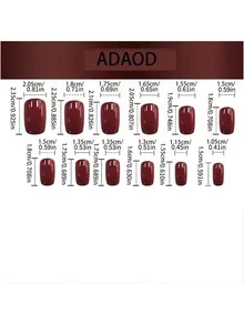 24pcs Summer Vibrant Orange Flower Nail Art, Gentle Transparent Nude Color Detachable False Nails - Orange - View 4