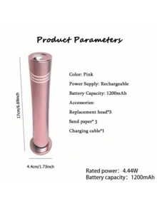 Electric Foot Callus Remover For Cracked Heels, Cordless Foot Scrubber & Smoothing Device For Home, Personal Care Foot Care Tool For Calluses And Dead Skin For Men And Women - Multicolor - View 11