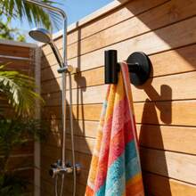 免打孔强力粘钩，重型耐用塑料自粘墙钩，窗帘系钩，防水多功能钩，适用于浴室和厨房玻璃和瓷砖墙面，可用于悬挂毛巾、浴袍、帽子、包包和钥匙。 - A - 查看 5