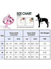 Adjustable Pet Leash Set, Suitable For Small Dogs, Colorful Patchwork Breathable Pet Chest Harness, Suitable For Walking Cats And Dogs Outdoors - Multicolor - View 5