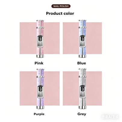 12件套电动美甲钻头套装，4种速度模式，USB充电，强劲电机，低噪音美甲抛光打磨机，适用于亚克力凝胶美甲，是送给女性的理想礼物。