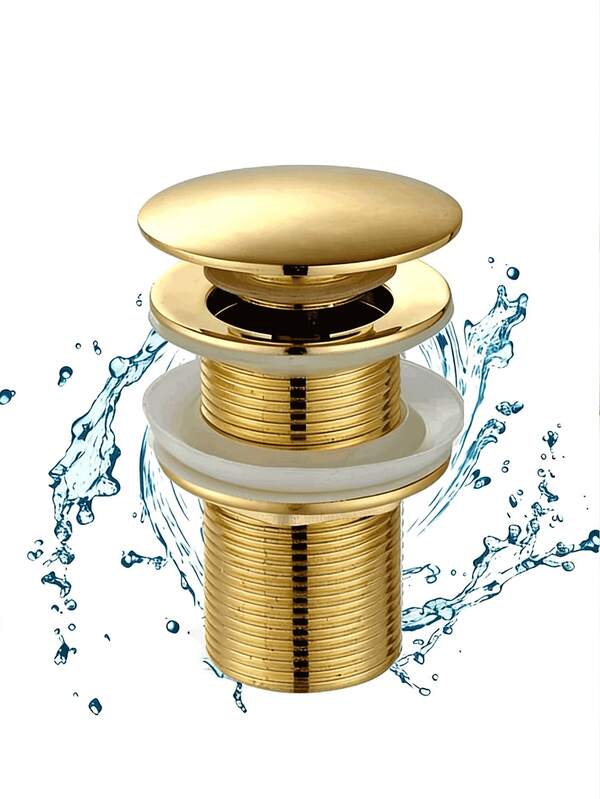 1 قطعة، أنبوب تصريف حوض مطلي بالذهب من النحاس، متوافق مع قطر 45 مم، ذو ملمس معدني عالي الجودة، ملحقات تصريف حوض محكمة الإغلاق ضد التسرب، أنبوب تصريف حوض فرشاة من الفولاذ المقاوم للصدأ باللون الذهبي، حوض زجاجي، نوع ضغط ارتدادي، ملحقات منزلية