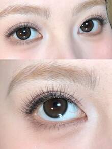 80pcs Natural Long Lashes, Subtle Natural Look For Light Makeup And Commute, C-Curl Lash Extension Without Glue - C - View 3