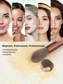 13pcs Makeup Brush Set, Including Eyeshadow Brush, Foundation Brush, BB Cream Brush, Concealer Brush, Etc. Soft And Versatile Makeup Tools, Suitable For Women, Convenient For Travel, Vacation, Beach, Also A Great Gift For Ladies And Girls, Cosmetic Accessories, 2026 Christmas Calendar, Valentine's Day Gift - Multicolor - View 2