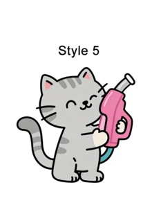 Cute Pet Fashion Glasses Cat Creative Car Sticker, Colorful Ink Splash Effect, Adorable Pattern, Easy To Apply And Not Easy To Fall Off, Cover Blemishes And Prevent Scratches, Suitable For Cars, Gas Tanks, Smooth Surfaces, Daily Use - Cartoon - View 19