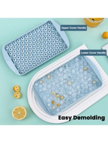 1pc Easy Release Small Ice Mould, Ice Box, Freezer Crushed Ice Trays For Chilling Drinks, Coffee, Fruit Juice - Multicolor - View 2