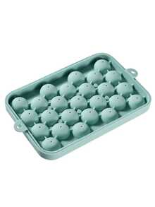 25孔硅胶冰格，迷你冰球制作器，带盖模具，威士忌冰格，制冰器，水果冰格，手工皂模具，家用制冰器，适合夏季居家使用，果汁冰格，冰箱冰格，适用于冷冻、鸡尾酒、威士忌、派对、酒吧、旅行、婚礼、生日、厨房、户外，冰模，保持饮品冰爽，厨房必备，居家必备 - 彩色 - 查看 4