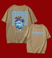 Christian T-Shirt "Submerged In Your Presence" Cotton Church Gospel Evangelical Catholic Clothing Unisex Stylish Tumbler God Jesus - 卡其色 - 查看 10