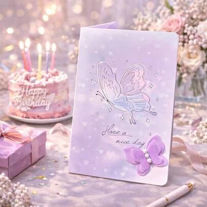 Thiệp chúc mừng hình bướm 3D, thiệp pop-up, thiệp thủ công cắt laser kèm phong bì, thiệp quà sinh nhật cho bạn gái, vợ, mẹ, thiệp dễ thương, thẩm mỹ, tông màu pastel, thiệp cưới, thiệp tốt nghiệp, thiệp Ngày của Mẹ, thiệp quà tặng sang trọng cho phụ nữ và các cô gái, thiệp bất ngờ lãng mạn.